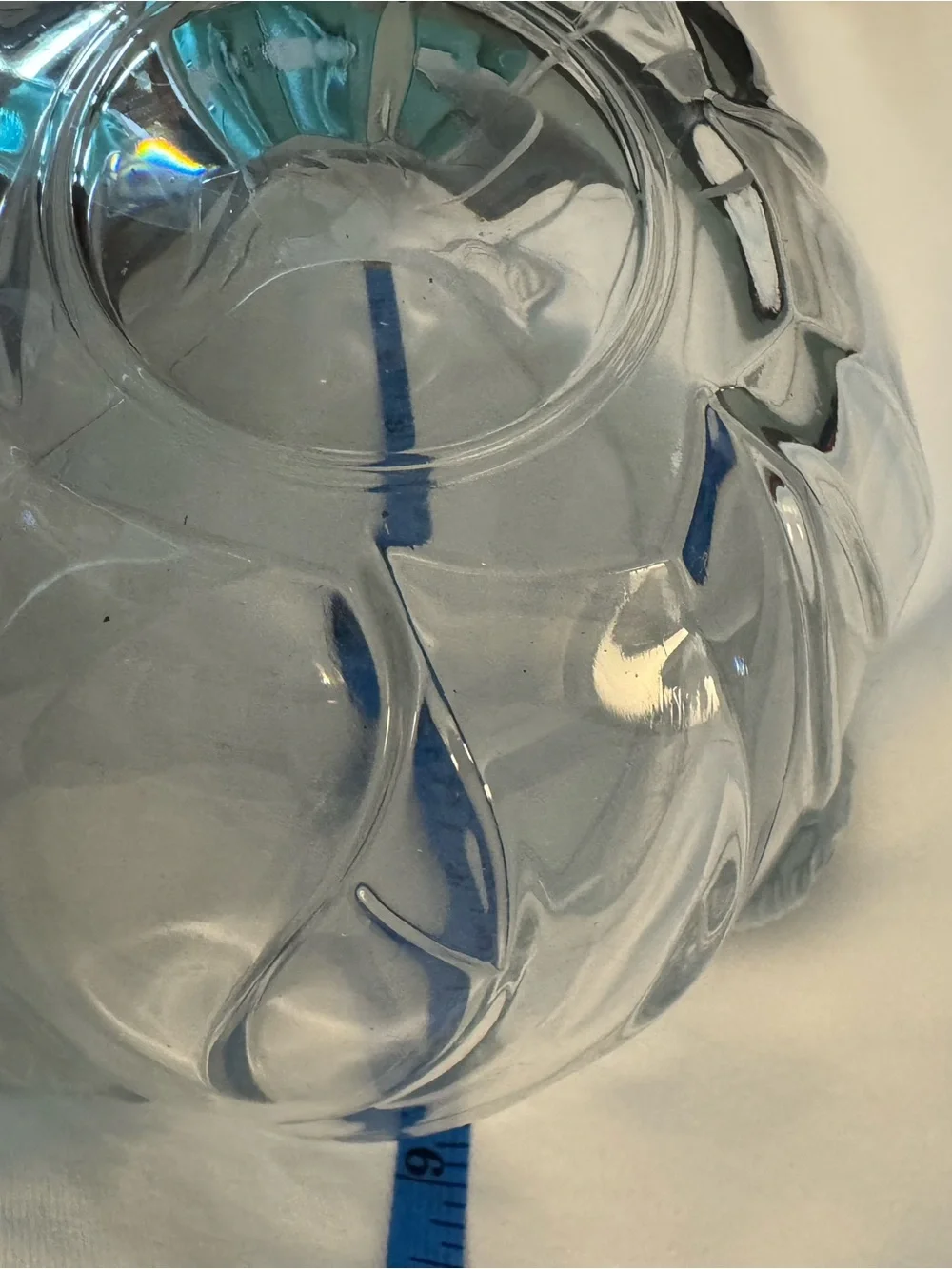 Clear 24% Lead Crystal 6 inch Glass Vase - Made in France